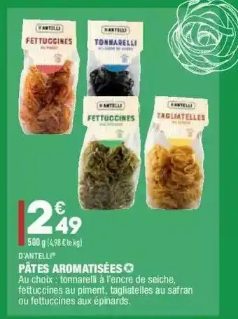 ALDI Pâtes Aromatisées D'antelli offre