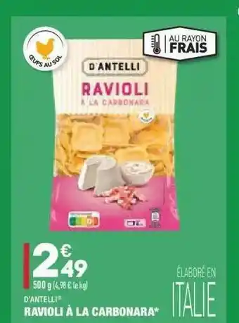 ALDI Ravioli à La Carbonara D'antelli offre