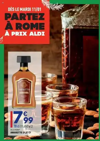 ALDI Amaretto 21,5° Villa Piana offre