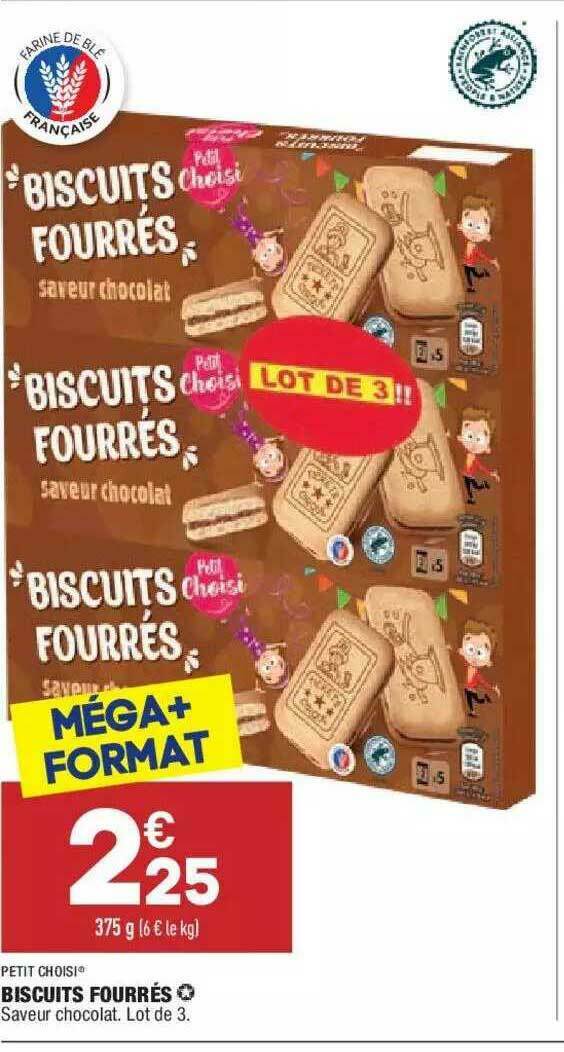 Promo Biscuits Fourrés Petit Choisi chez ALDI