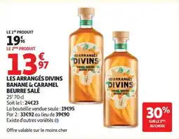 Auchan LES ARRANGÉS DIVINS BANANE & CARAMEL BEURRE SALÉ offre