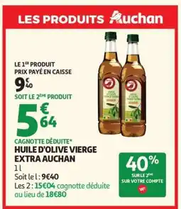 Auchan Huile D'olive Vierge Extra Auchan offre