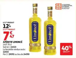 Auchan APÉRITIF LIMONCÈ offre