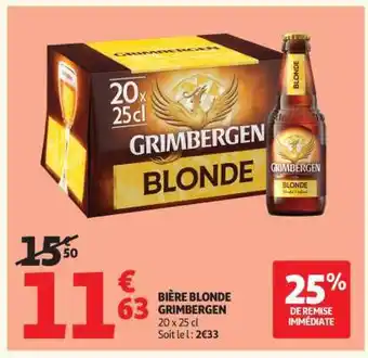Auchan Bière Blonde Grimbergen offre