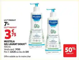 Auchan MUSTELA Gel lavant doux offre