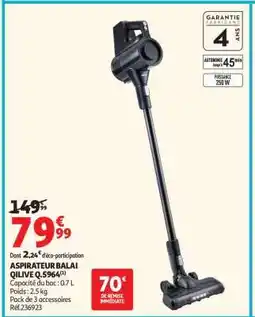 Auchan ASPIRATEUR BALAI QILIVE Q.5964(1) offre
