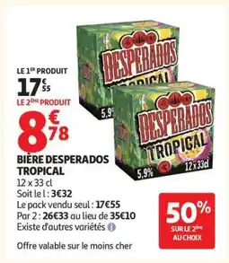 Auchan Bière Desperados Tropical offre