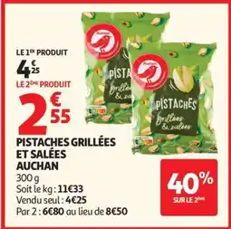 Auchan Pistaches Grillées Et Salées Auchan offre