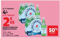 Auchan SAN PELLEGRINO Eau minérale gazeuse offre