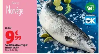 Auchan Saumon Atlantique Entier Vidé offre