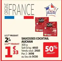 Auchan Saucisses Cocktail Auchan offre