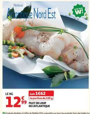 Auchan Filet De Loup De L'atlantique offre
