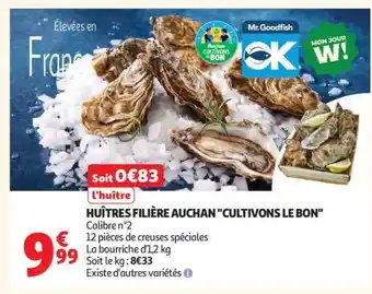 Auchan Huîtres Filière Auchan Cultivons Le Bon offre