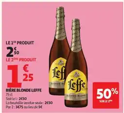 Auchan Bière Blonde Leffe offre
