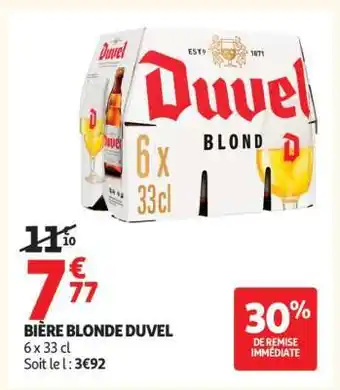 Auchan Bière Blonde Duvel offre