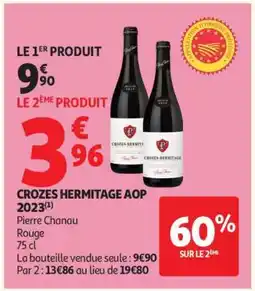 Auchan Crozes Hermitage Aop 2023 offre
