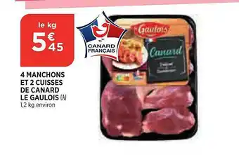 Bi1 4 Manchons Et 2 Cuisses De Canard Le Gaulois offre