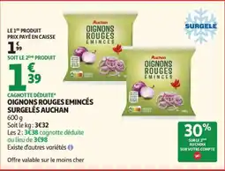 Auchan Oignons Rouges Émincés Surgelés Auchan offre