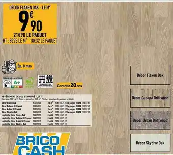 Brico Cash Revêtement De Sol Stratifié offre
