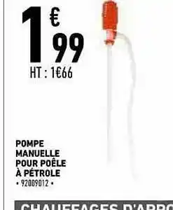 Brico Cash Pompe Manuelle Pour Poêle à Pétrole offre