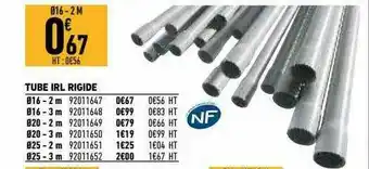 Brico Cash Tube Irl Rigide offre