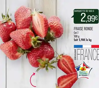 Match Fraise ronde offre