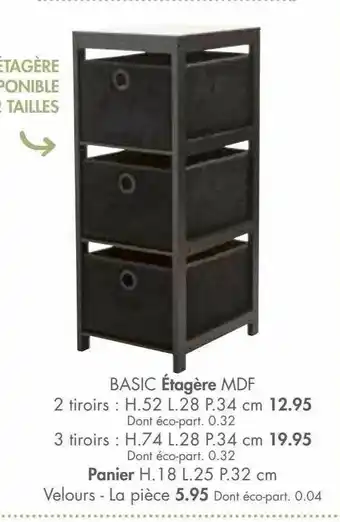 Casa Basic étagère Mdf offre
