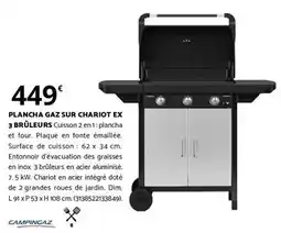 Bricomarché Dim - plancha gaz sur chariot ex 3 brûleurs offre