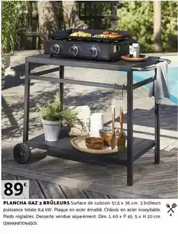 Bricomarché Dim - plancha gaz 3 brûleurs offre