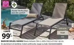 Bricomarché Hawai - bain de soleil offre