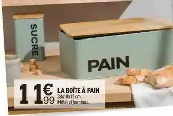 Centrakor La Boîte à Pain offre