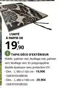 Bricomarché Dim - tapis déco d'extérieur offre