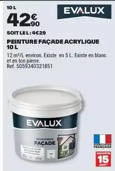Brico Dépôt Peinture facade acrylique 10 l offre