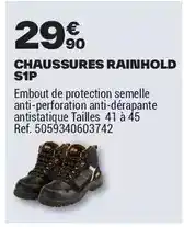 Brico Dépôt Chaussures rainhold s 1p offre