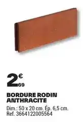 Brico Dépôt Dim - bordure rodin anthracite offre