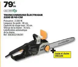 Brico Dépôt Titan - tronçonneuse électrique 2200 ¡w 40 cm offre