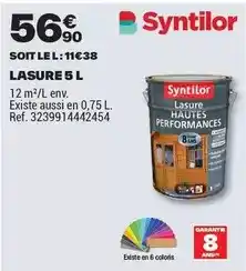 Brico Dépôt Syntilor - lasure 5 l offre