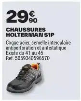 Brico Dépôt Chaussures holterman s 1p offre