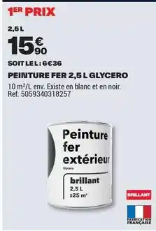 Brico Dépôt Peinture fer 2.5 l offre