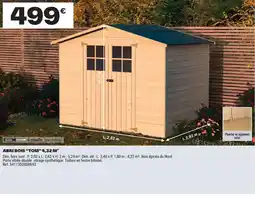 Brico Dépôt ABRI BOIS "TOM" 4,32 M² offre