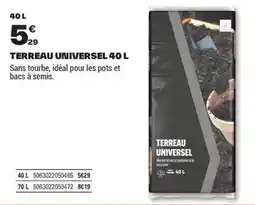 Brico Dépôt Terreau universel offre