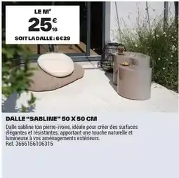 Brico Dépôt Dalle sableine offre