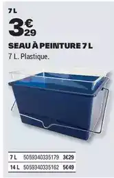 Brico Dépôt Seau à peinture 7l offre