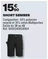 Brico Dépôt Short semise offre
