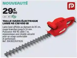 Brico Dépôt Taille-haies électrique lame 45 cm 450 w offre