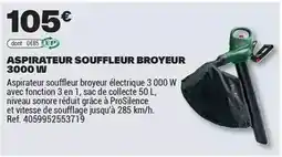Brico Dépôt Aspirateur souffleur broyeur 3000 u offre