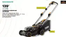 Brico Dépôt Titan - tondeuse a gazon 36u 38 cm offre