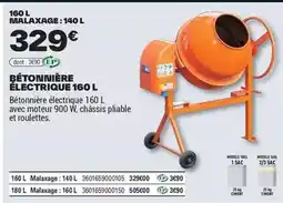 Brico Dépôt Bétoninière électrique 160 l offre