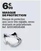 Brico Dépôt Masque de protection offre