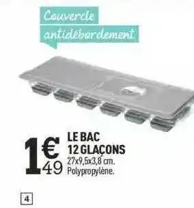 Centrakor Le Banc 12 Glaçons offre